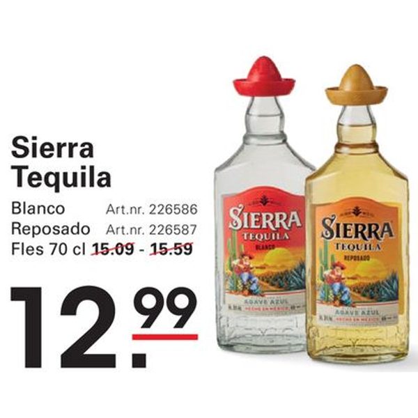Sierra Tequila Blanco of Reposado
