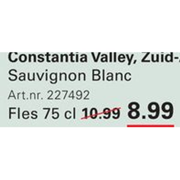 Klein Constantia Sauvignon Blanc