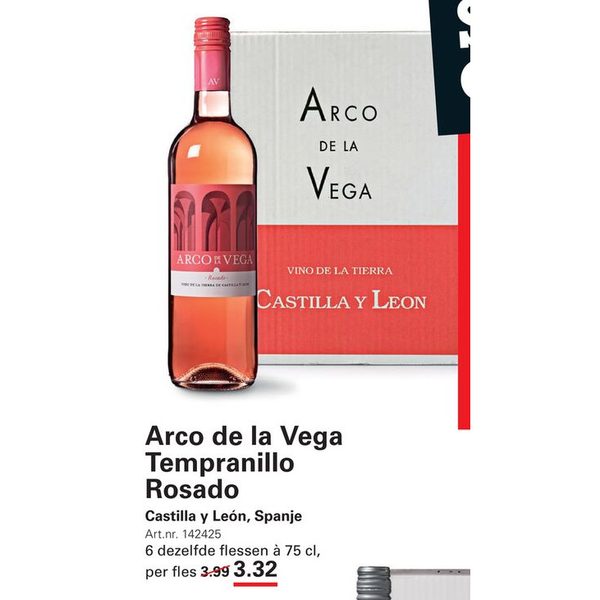 Arco de la Vega Tempranillo Rosado