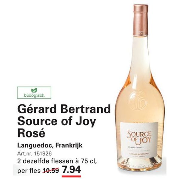 Gérard Bertrand Source of Joy Rosé