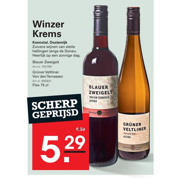 Blauer Zweigelt en Grüner Veltliner