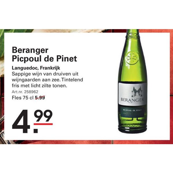 Beranger Picpoul de Pinet