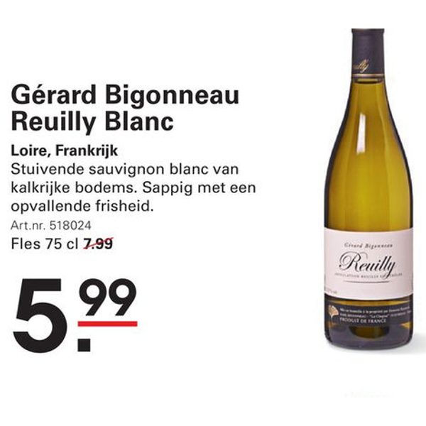 Gérard Bigonneau Reuilly Blanc