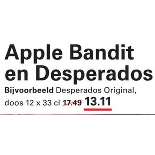 Apple Bandit en Desperados
