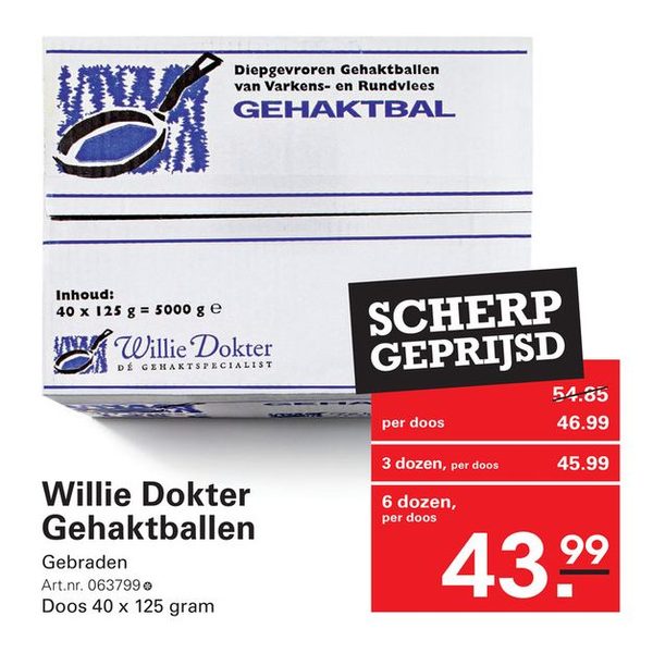 Willie Dokter Gehaktballen