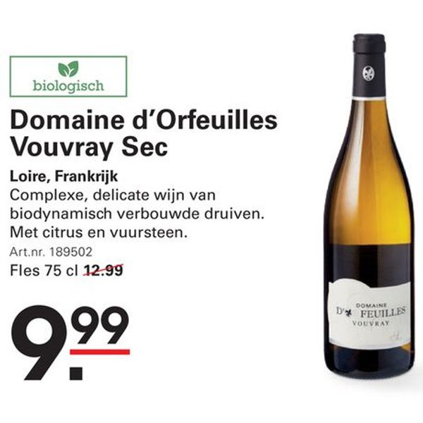 Domaine d'Orfeuilles Vouvray Sec