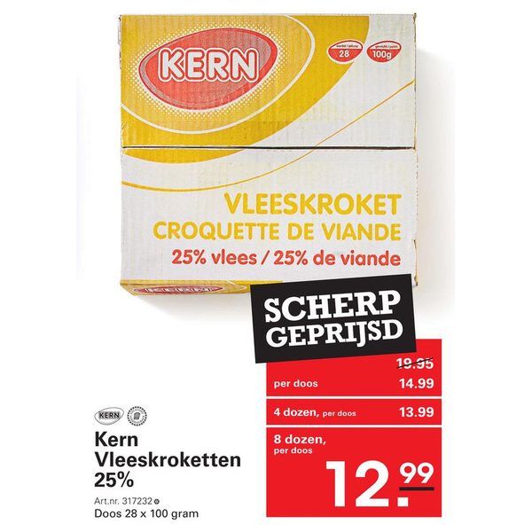 Kern Vleeskroketten 25%