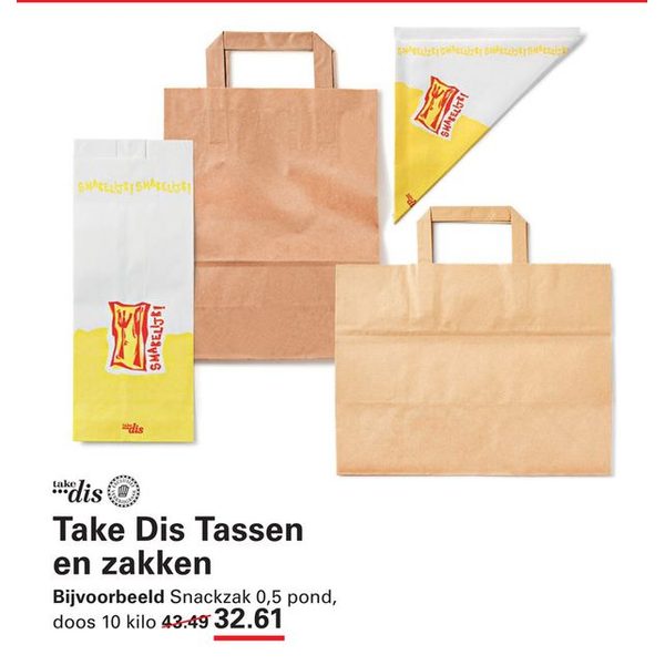 Take Dis Tassen en zakken