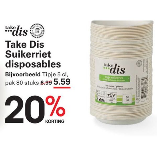 Take Dis Suikerriet disposables
