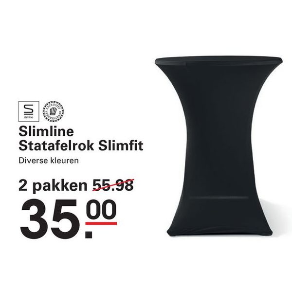 Slimline Statafelrok Slimfit