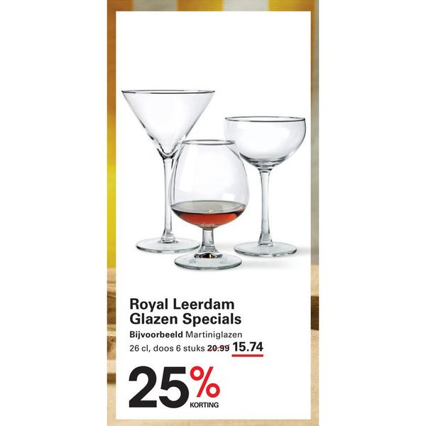 Royal Leerdam Glazen Specials
