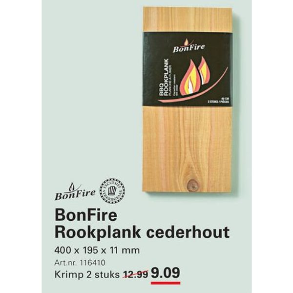BonFire Rookplank cederhout