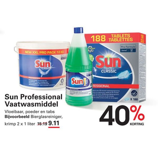 Sun Professional Vaatwasmiddel
