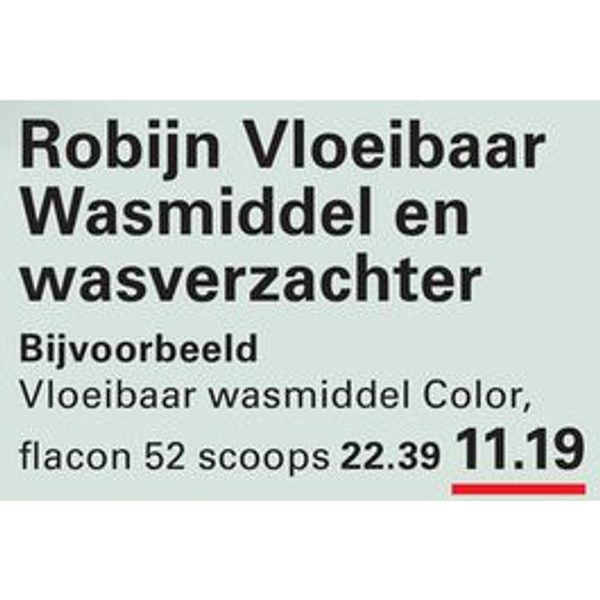 Robijn Vloeibaar Wasmiddel en wasverzachter