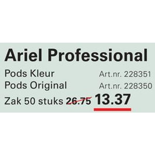 Ariel Professional Pods