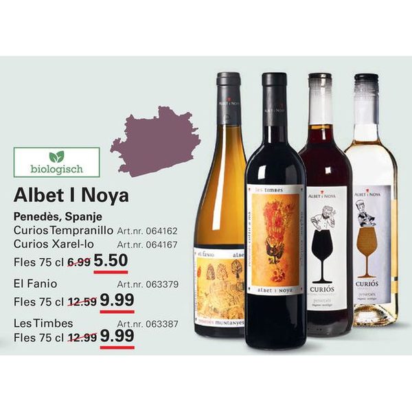 Albet I Noya biologische wijnen