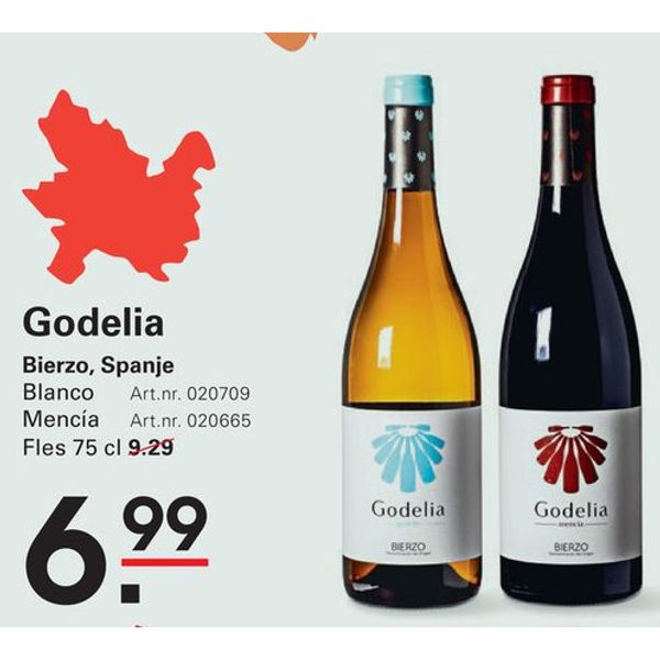 Spaanse wijn Godelia (Blanco of Mencía)