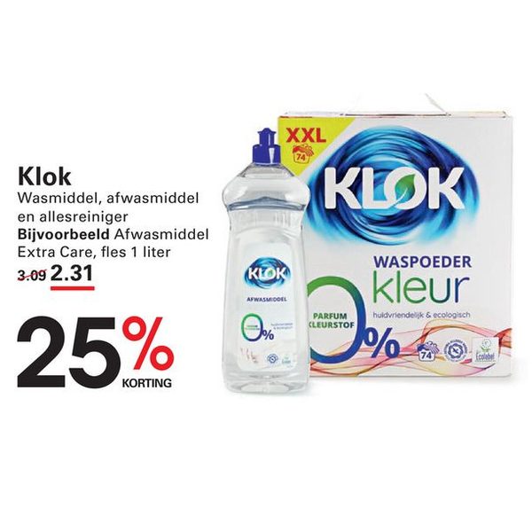 Wasmiddel, afwasmiddel en allesreiniger