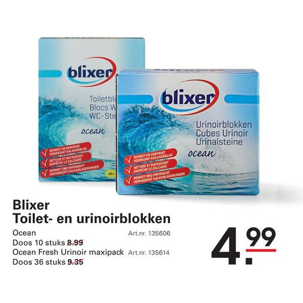 Blixer Toilet- en urinoirblokken