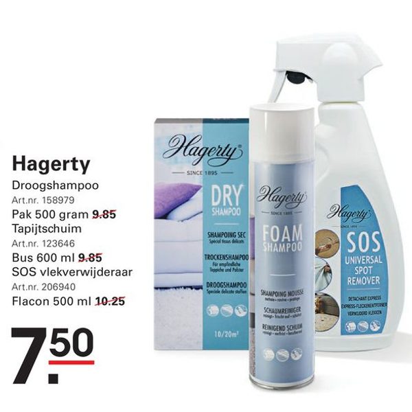 Hagerty Droogshampoo of Tapijtschuim