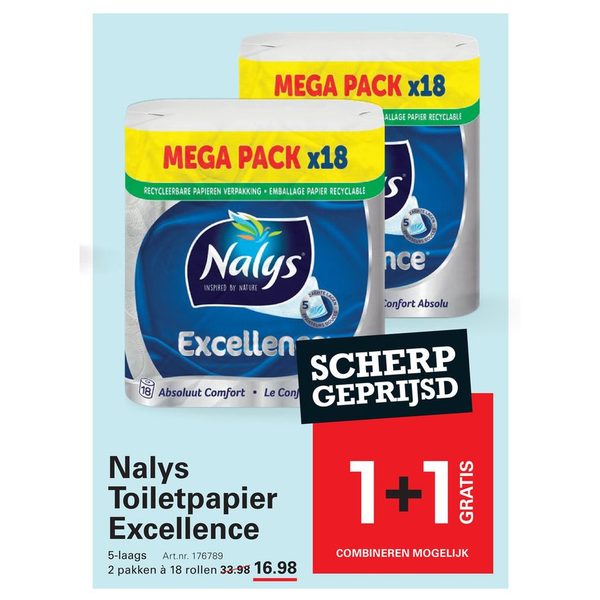 Nalys Toiletpapier Excellence