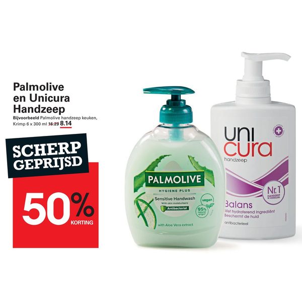 Palmolive en Unicura Handzeep