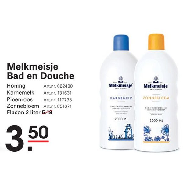 Melkmeisje Bad en Douche