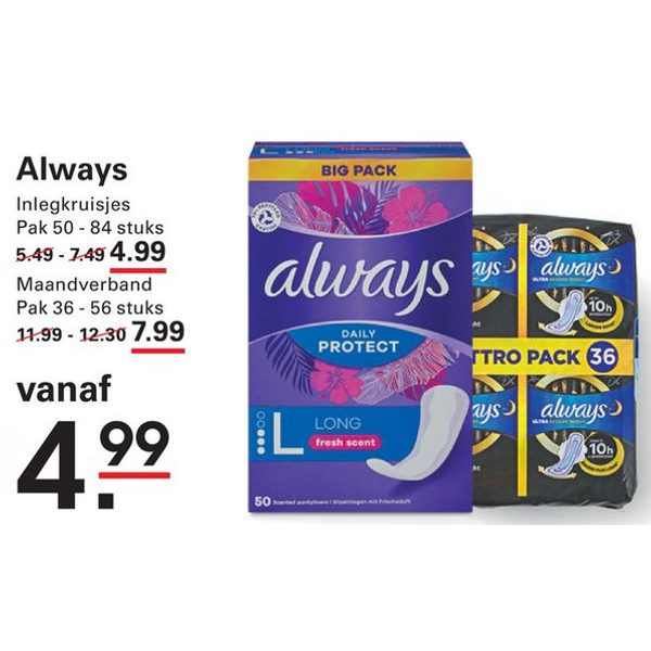 Always (Inlegkruisjes, Maandverband)