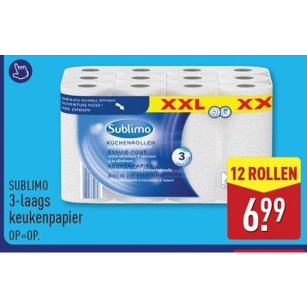 SUBLIMO 3-laags keukenpapier