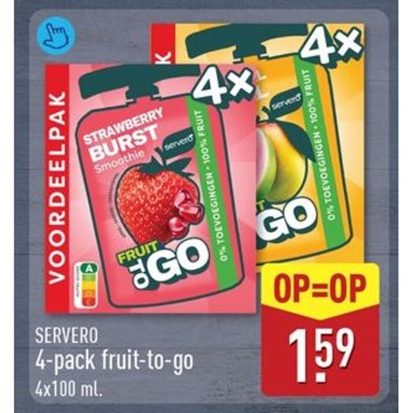 Servero 4-pack fruit-to-go