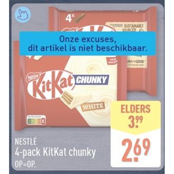 4-pack KitKat chunky