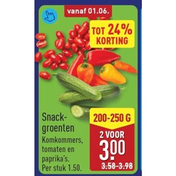 Snack-groenten