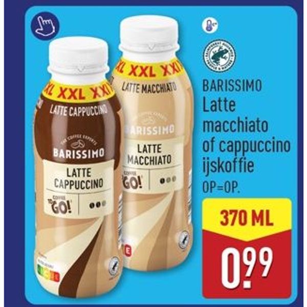 BARISSIMO Latte macchiato of cappuccino ijskoffie