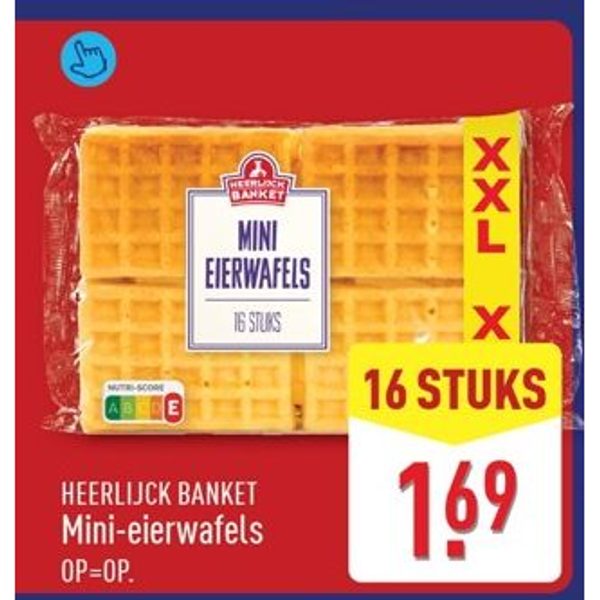 HEERLIJCK BANKET Mini-eierwafels
