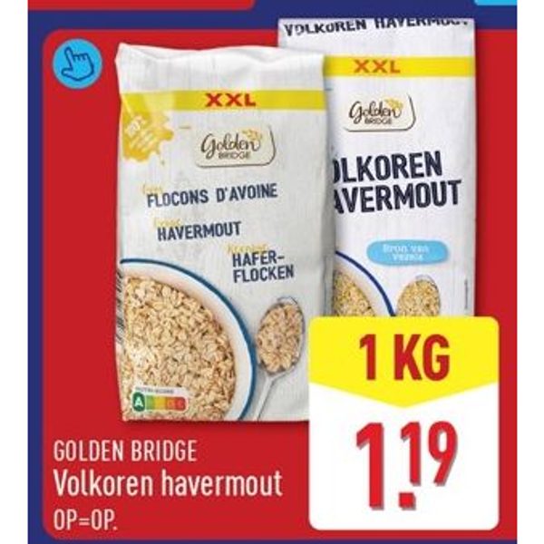 Golden Bridge Volkoren havermout
