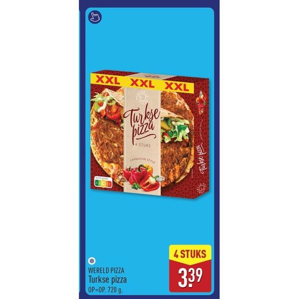 WERELD PIZZA Turkse pizza