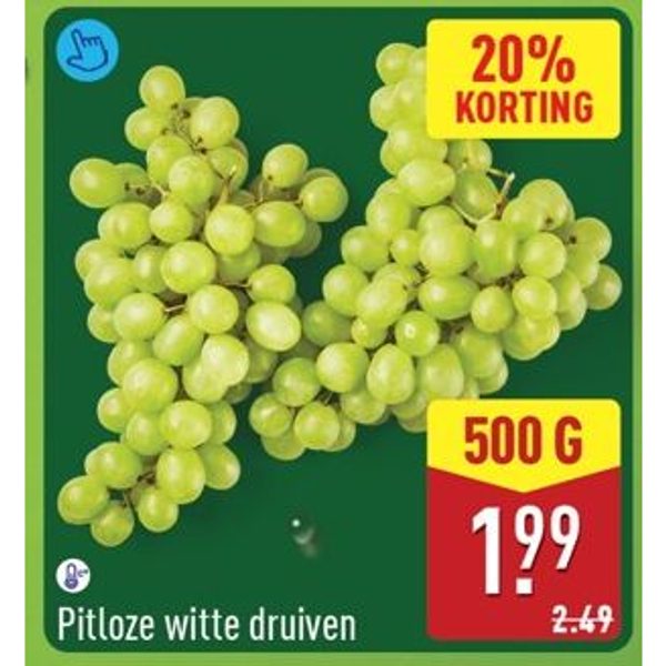 Pitloze witte druiven