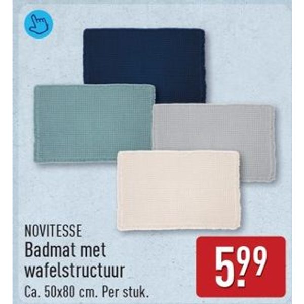 NOVITESSE Badmat met wafelstructuur