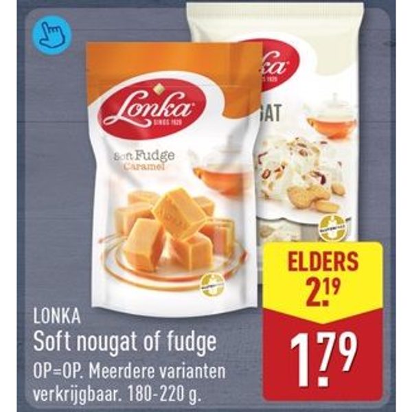 LONKA Soft nougat of fudge