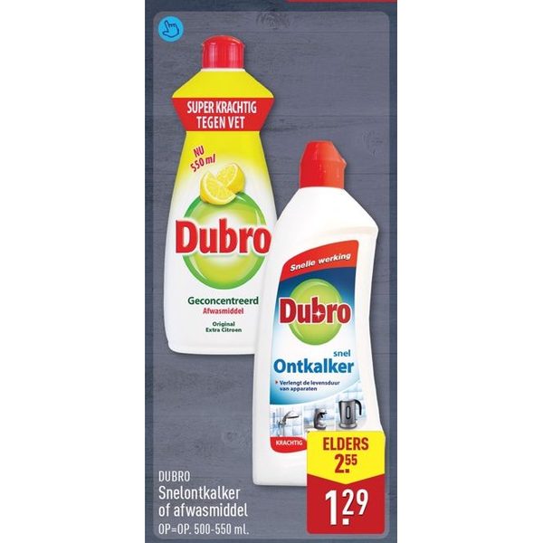 DUBRO Snelontkalker of afwasmiddel