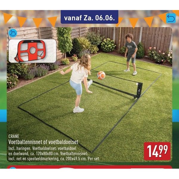 Voetbaltennisnet of voetbaldoelset