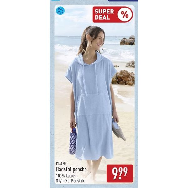 CRANE Badstof poncho