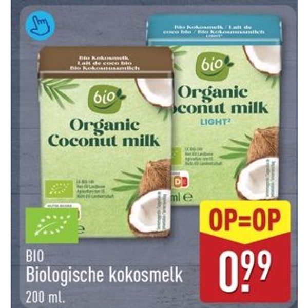 Biologische kokosmelk