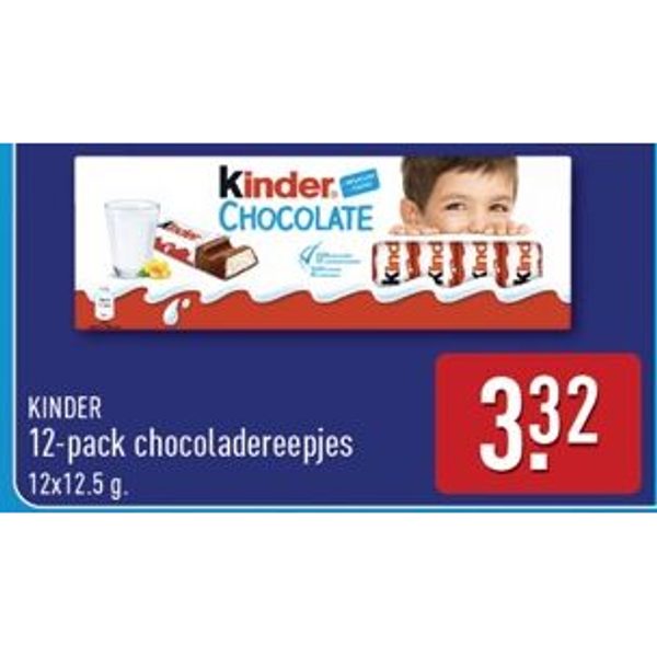 Kinder Chocolate 12-pack chocoladereepjes