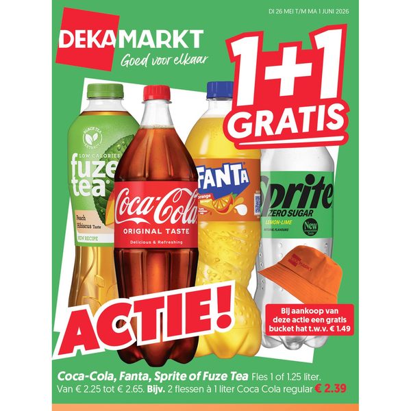 Coca-Cola, Fanta, Sprite of Fuze Tea
