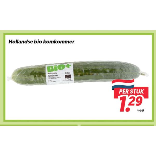 Hollandse bio komkommer