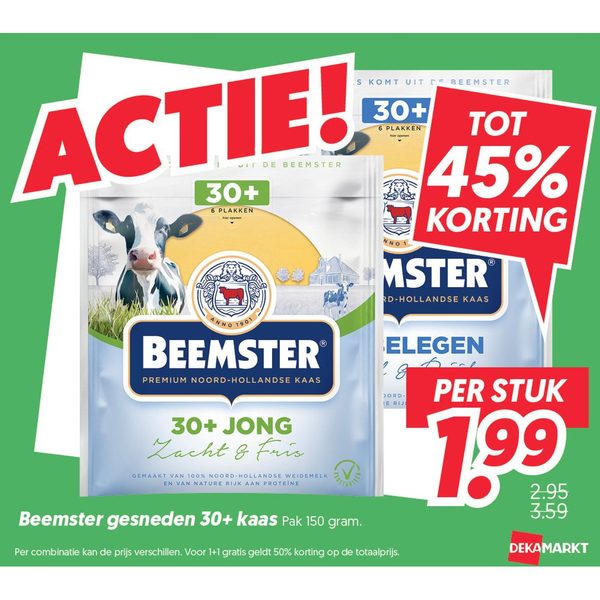 Beemster gesneden 30+ kaas