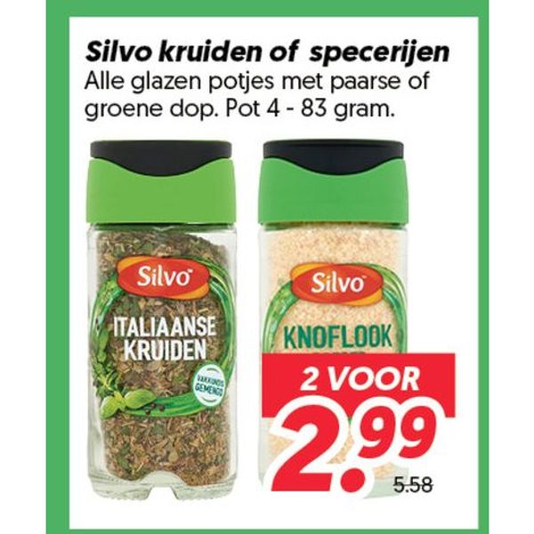 Silvo kruiden of specerijen