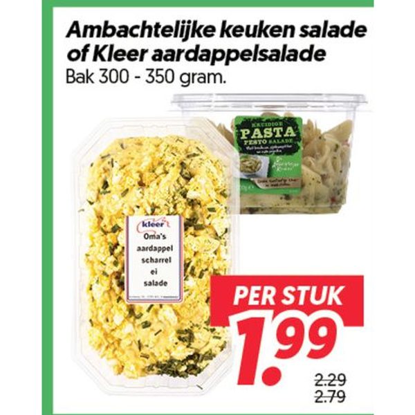 Ambachtelijke keuken salade of Kleer aardappelsalade