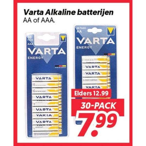 Varta Alkaline batterijen